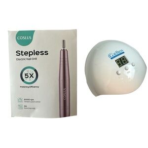 Nail Kit Coslus Drill Gellen LED Nail Light Acrylic Nails Powder Dip Nails Timer